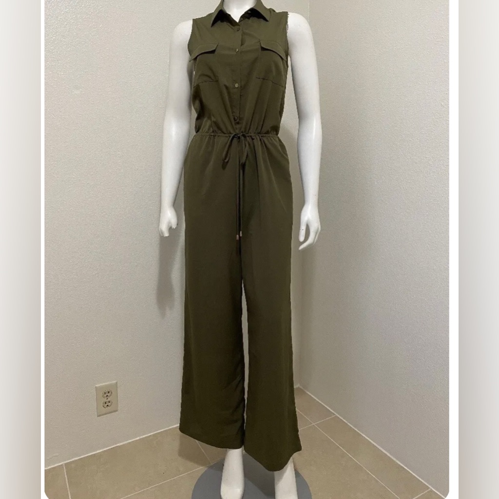 Naked Zebra Olive Green Jumpsuit Women’s Small